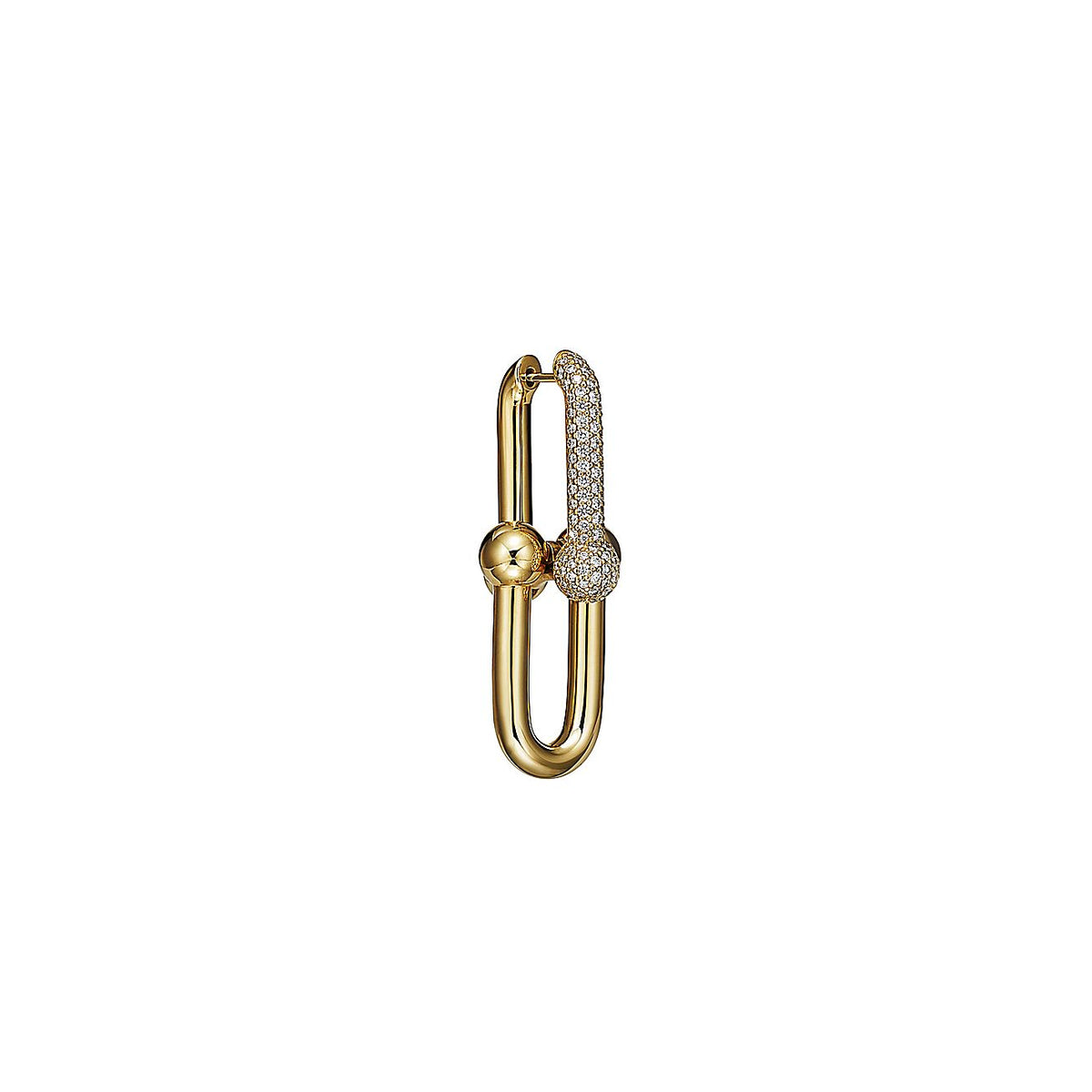 Tiff HardWear Large Link Diamonds Earrings