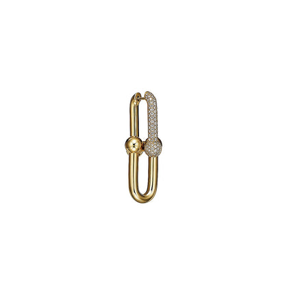 Tiff HardWear Large Link Diamonds Earrings
