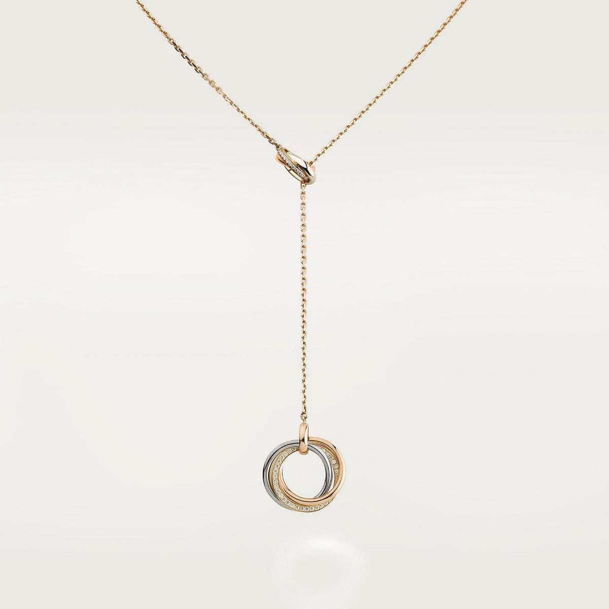 18K Cartier Trinity Diamonds Necklace