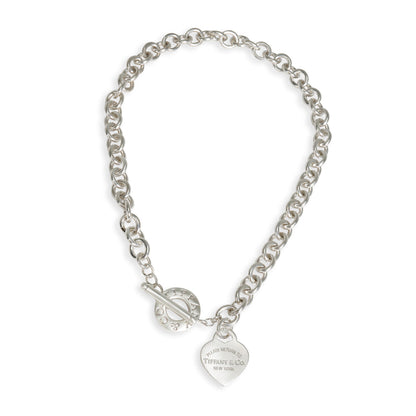 Tiff Heart Tag Necklace