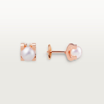 18K C De Earrings
