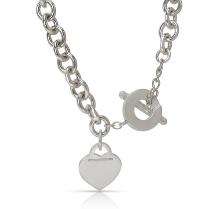 Tiff Heart Tag Necklace