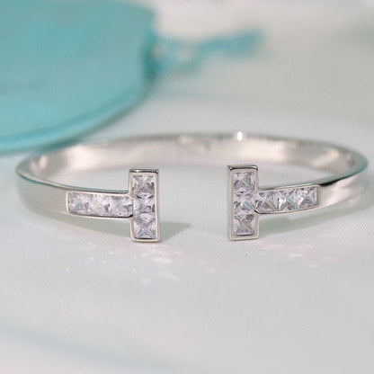 Tiff Diamond Square Bracelet