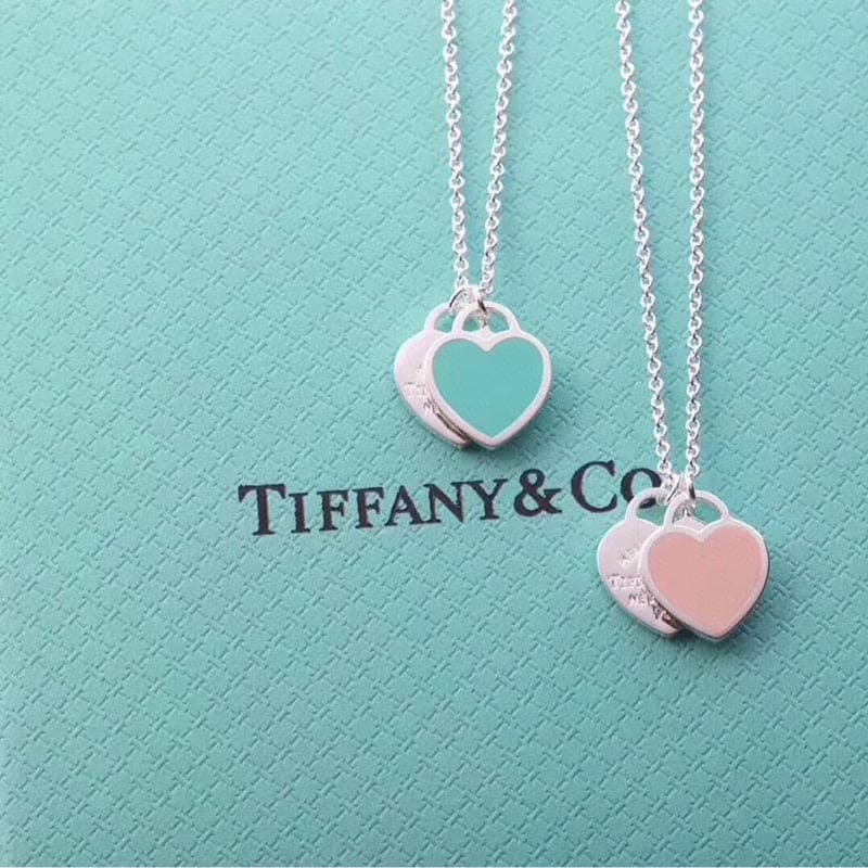Tiff Blue Heart Necklaces