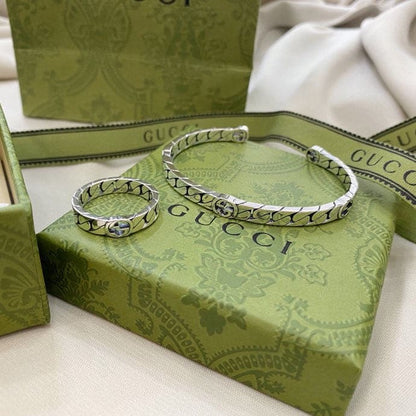 GG Interlocking G Wide Ring