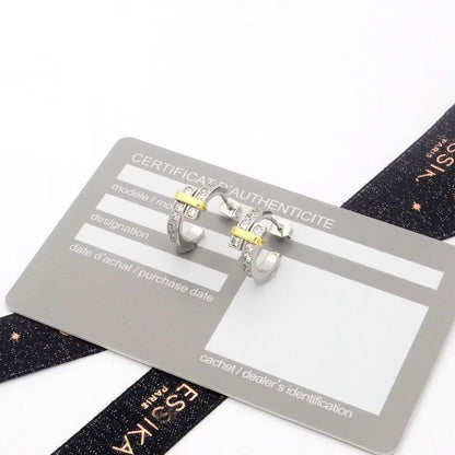 Tiff Edge Hoop Earrings