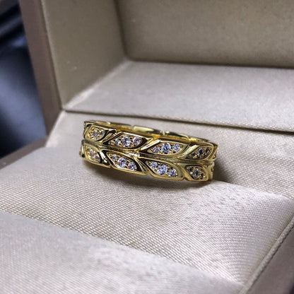 Tiff Yellow Gold Victoria Vine Ring