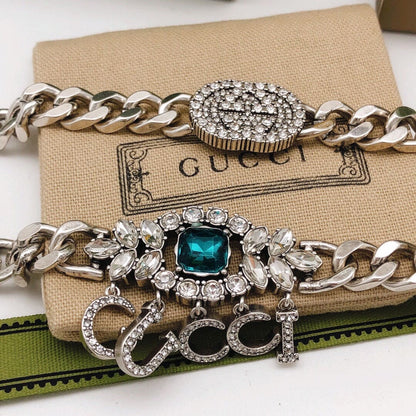 GG Script Diamonds Necklace