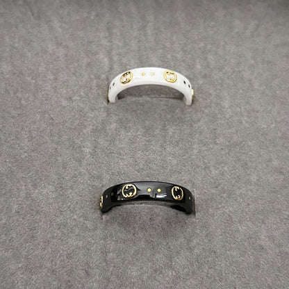 GG Icon Black Corundum Ring