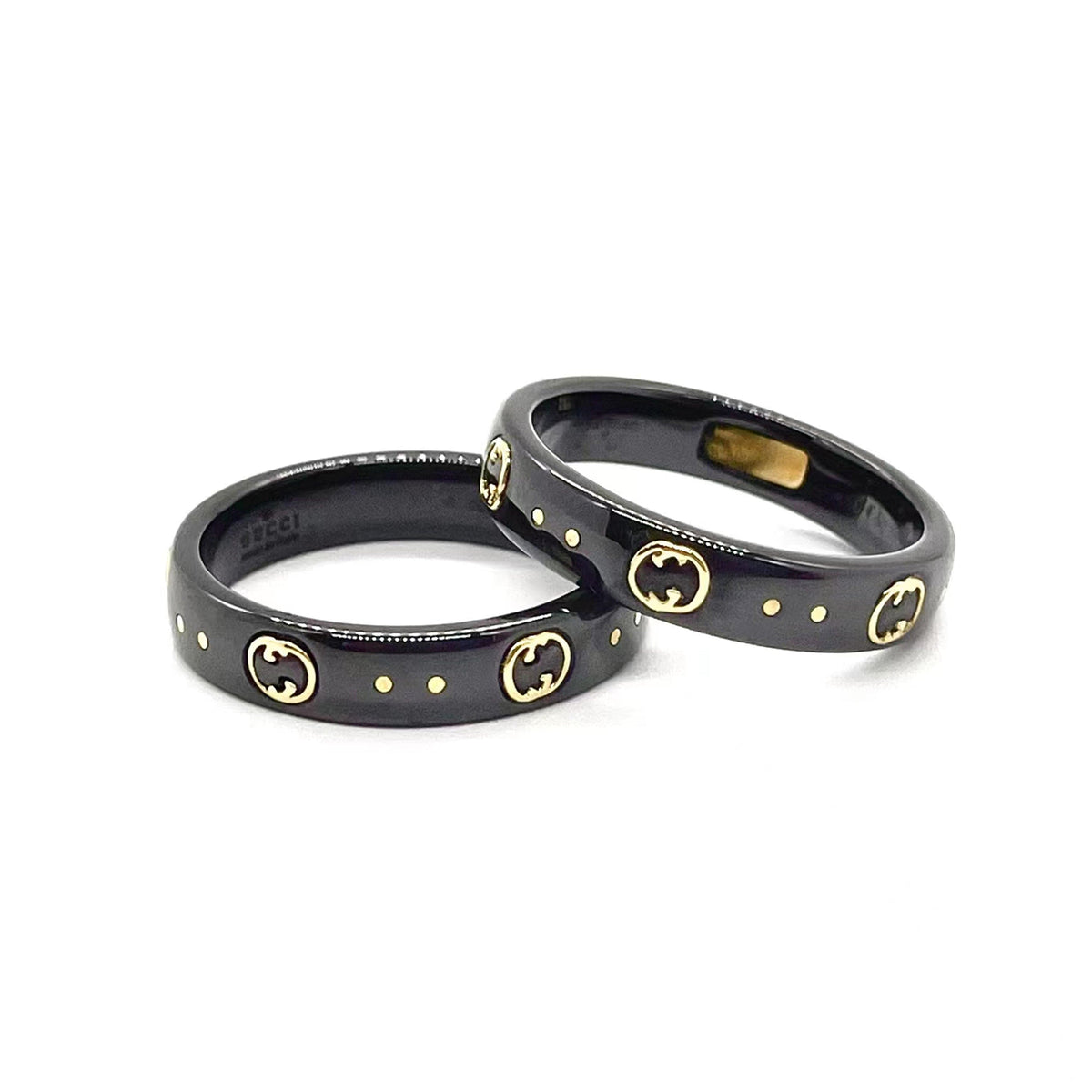 GG Icon Black Corundum Ring