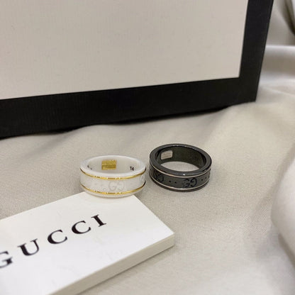 GG Icon White Zirconia Ring