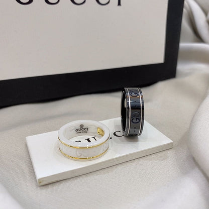 GG Icon White Zirconia Ring