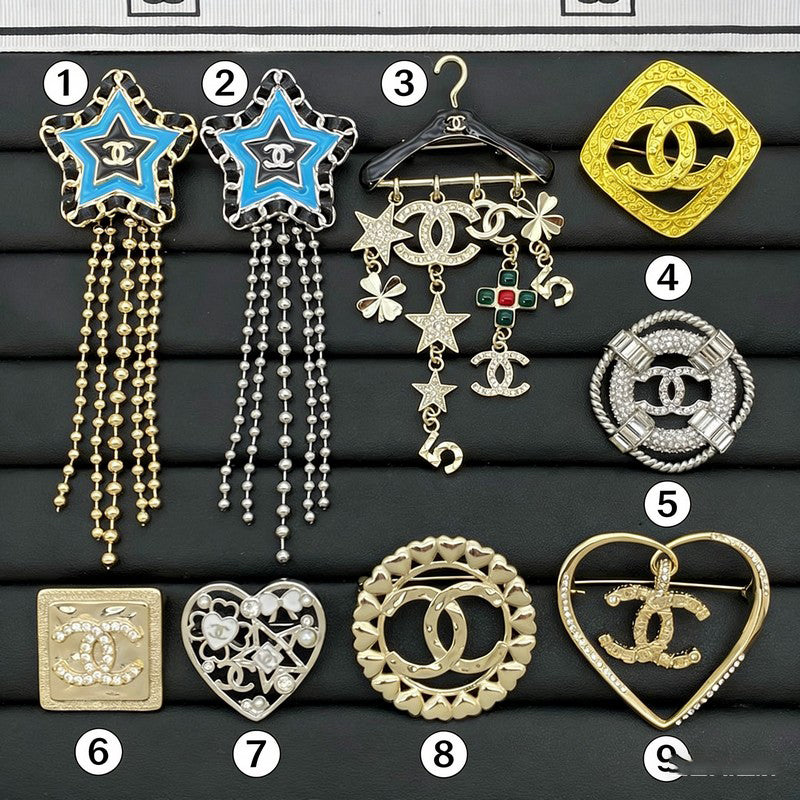 CC Gold Brooch Collection Six