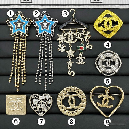 CC Gold Brooch Collection Six