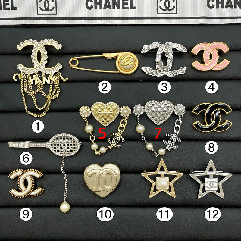 CC Gold Brooch Collection Eight