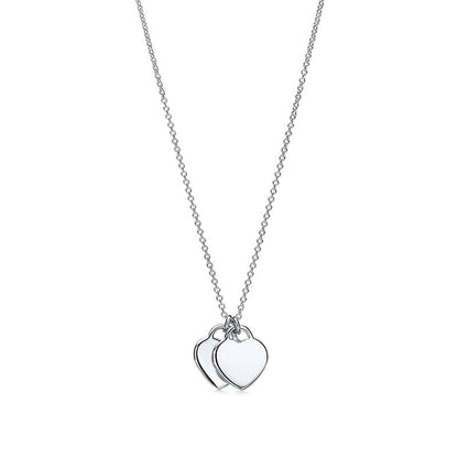 Tiff Red Double Heart Necklaces