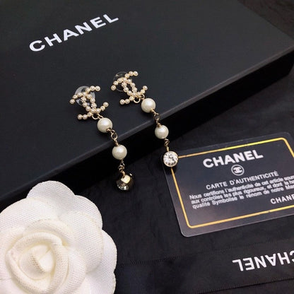 CC Crystal Long Earrings