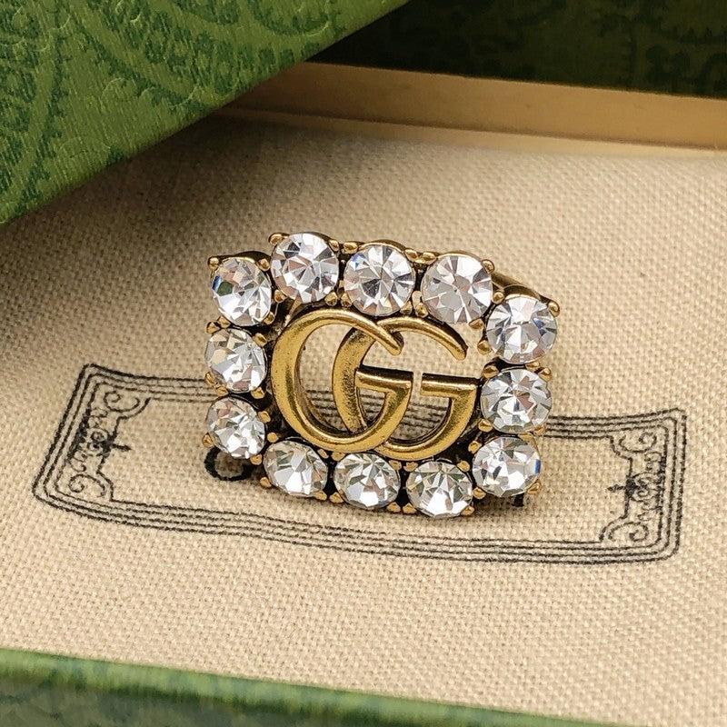 GG Diamond Open Ring