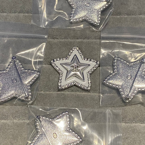 CC Star Pearl Brooch