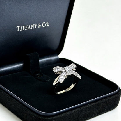 T Bow Diamond Ring