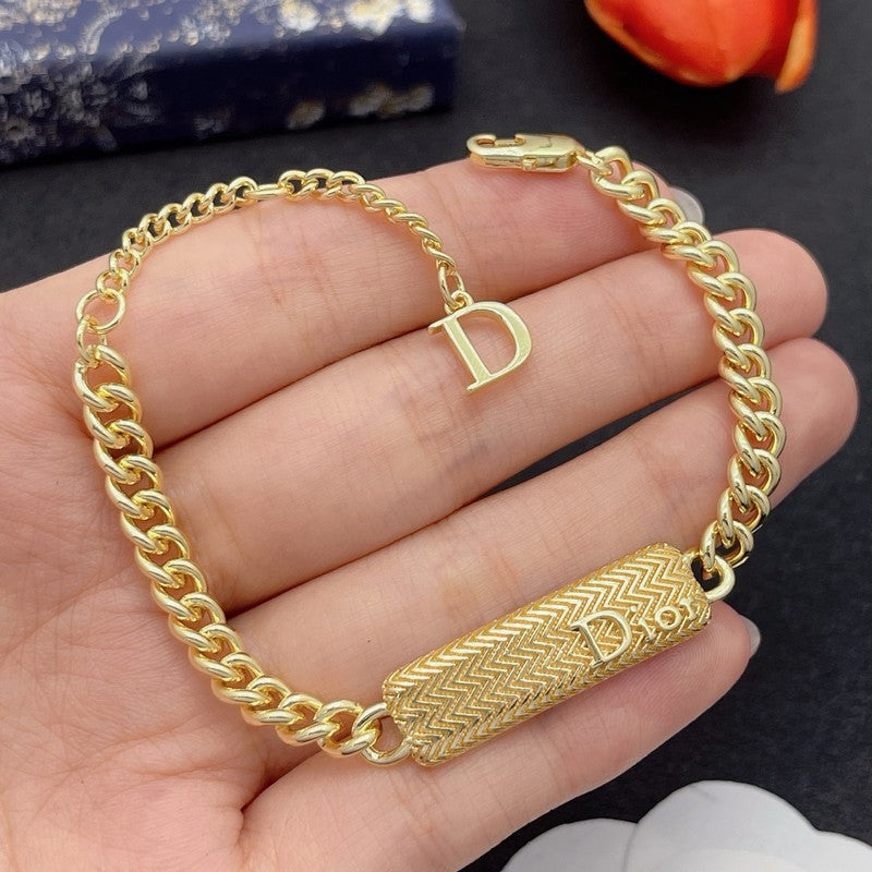 CD Petit Diamond Chain Bracelet