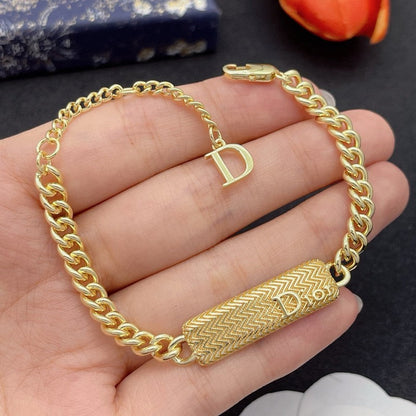 CD Petit Diamond Chain Bracelet