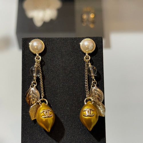 CC 26P Lemon Long Earrings
