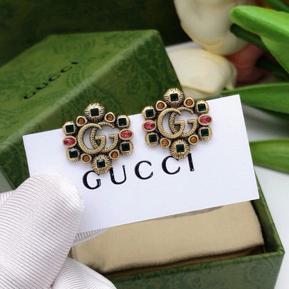 GG Color Crystal Earrings