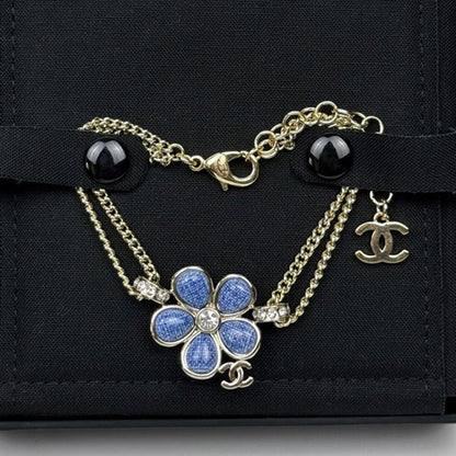 CC 26C Blue Flower Diamond Bracelet