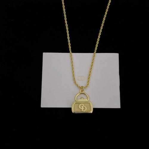 CD Vintage Bag Necklace