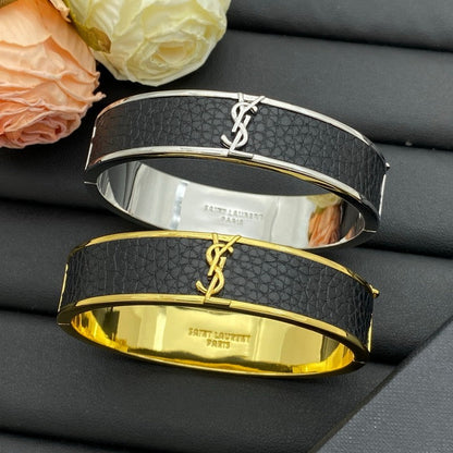 Saint Leather Gold Bracelet