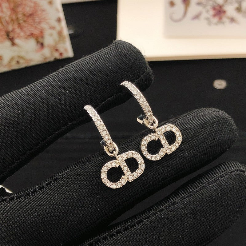 CD Gold Diamond Earrings