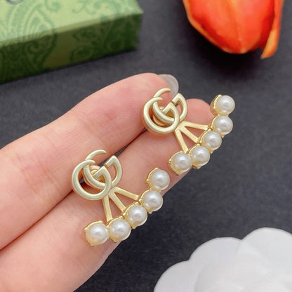 GG Five Pearl Earrings