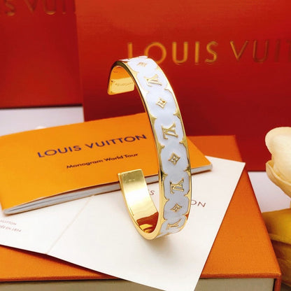 Louis Color Monogram Gold Bracelet