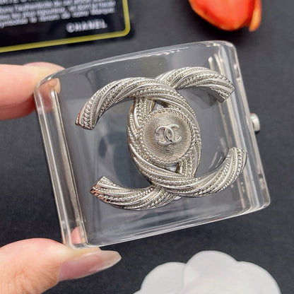 CC Gold Transparent Resin Bracelet