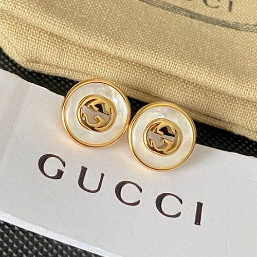 GG Gold Pearl Earrings