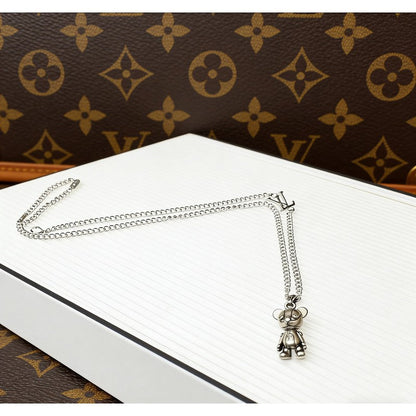 Louis Bear Medium Charm Necklace