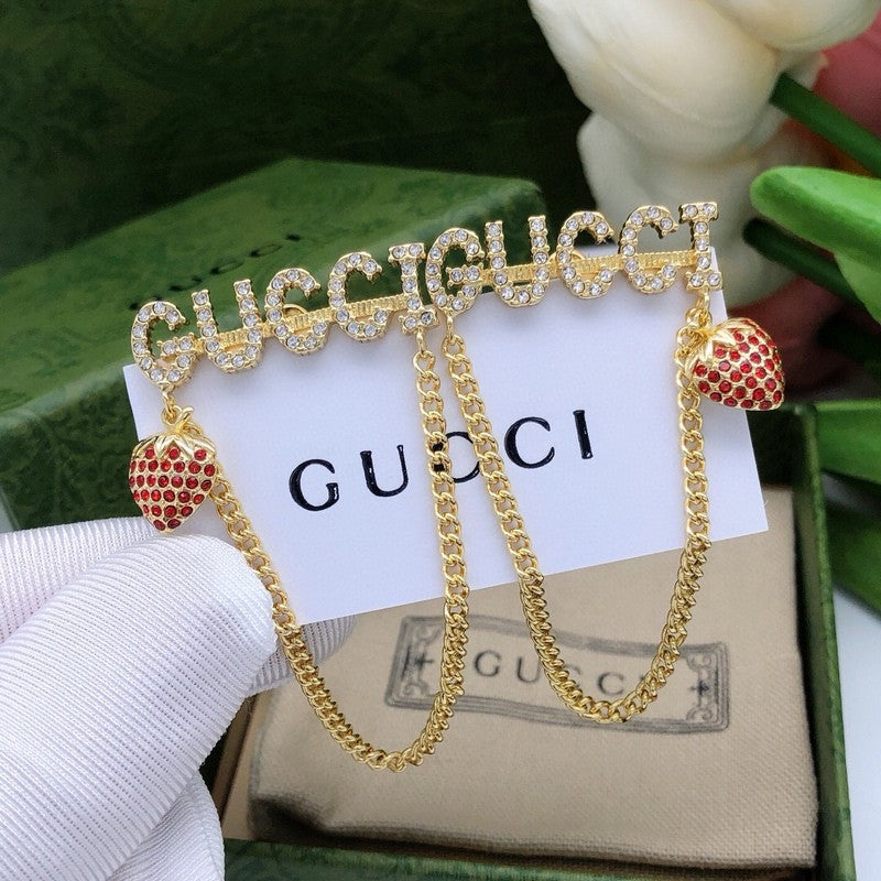 GG Strawberry Chain Earrings