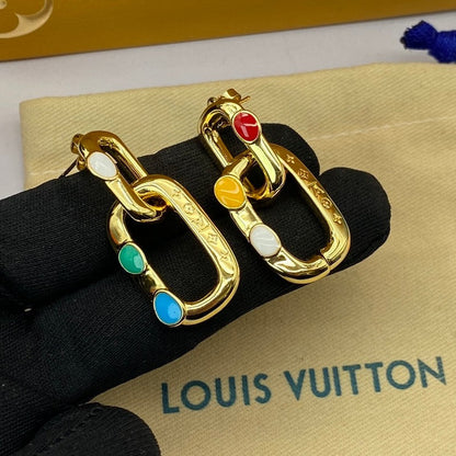 Louis x Yayoi Kusama Gold Earrings