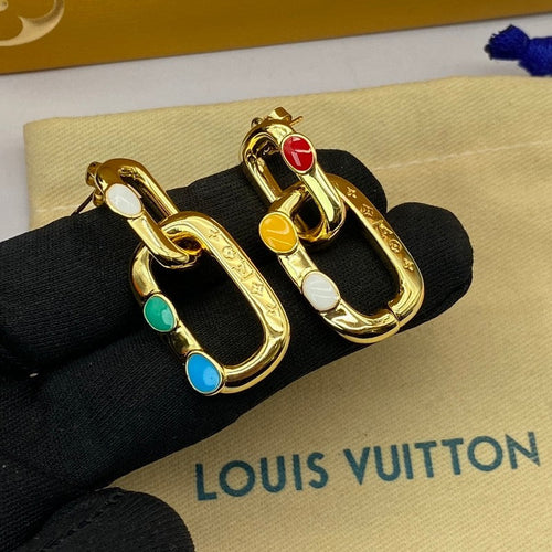 Louis x Yayoi Kusama Gold Earrings