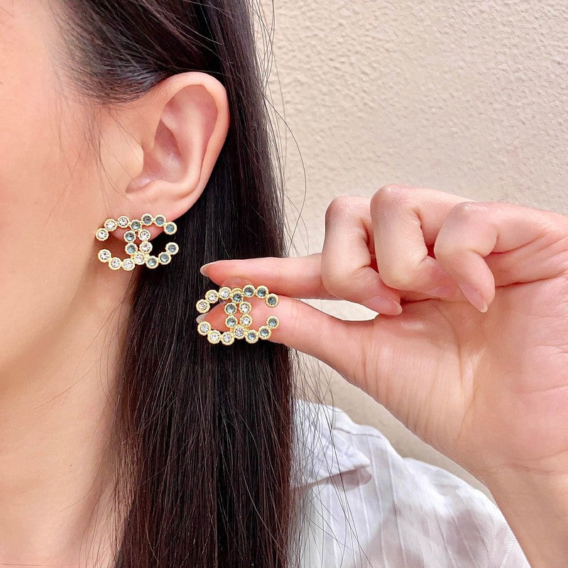 CC Red Crystal Earrings