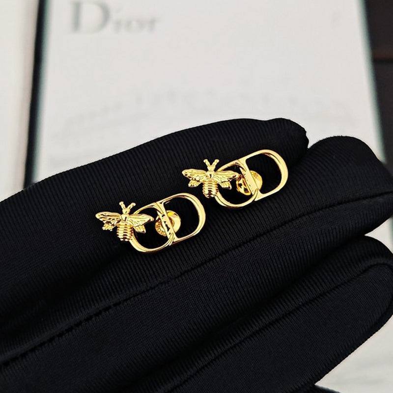CD Bee Gold Earrings