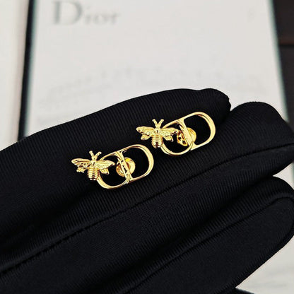 CD Bee Gold Earrings