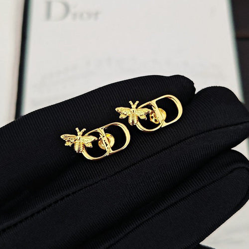 CD Bee Gold Earrings