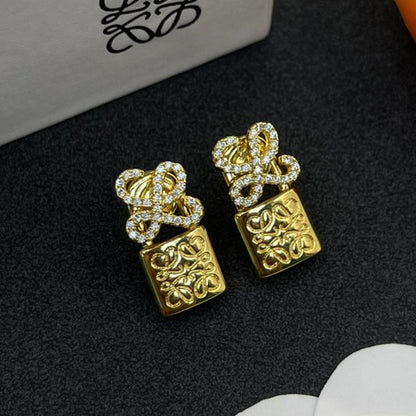 Loe Anagram Diamond Earrings