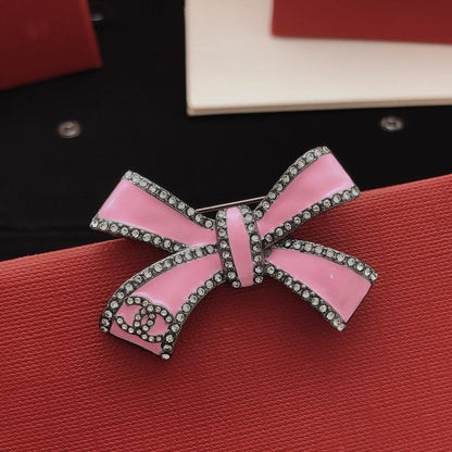 CC Pink Bow Brooch