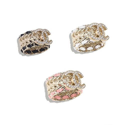 CC 24C Color Leather Diamond Ring
