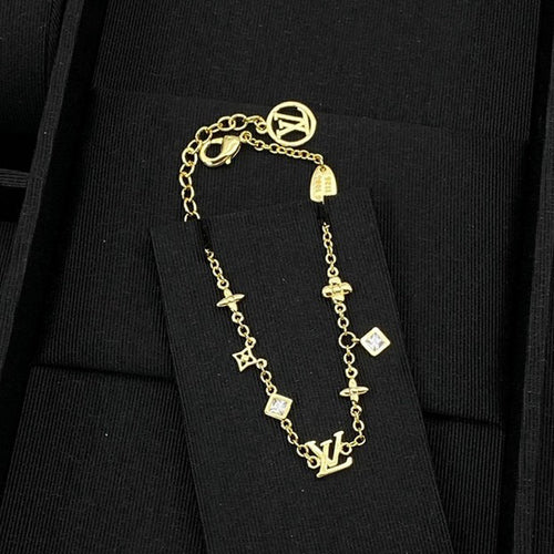 Louis Monogram Gold Bracelet