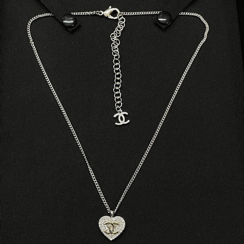 CC Diamond Heart Necklace