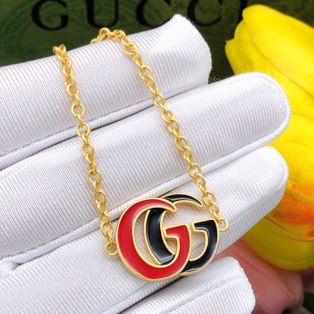 GG Pink & Black Logo Bracelet